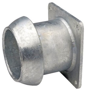 Króciec tylny kołnierzowy KVF, 133 x 125 mm 5376KF71903