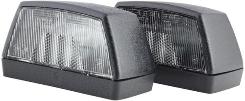 Lampa oświetlania tablicy rejestracyjnej 10W prostokątna przykręcana 12/24V Hella 2KA003389061 - Intertraktor