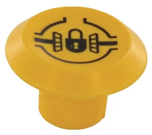Symbol przełącznika, blokada mechanizmu różnicowego, okrągły, żółty 11316240PN