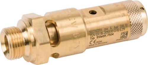 Zawór bezpieczeństwa 3/8" CE 6 bar SV2122G06M06B - Intertraktor