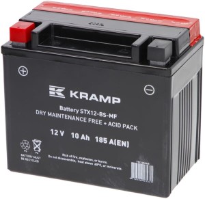 Akumulator 12V 10Ah 185A z elektrolitem Kramp YTX12BSKR
