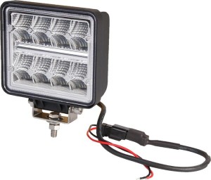 Lampa robocza LED, kwadratowa, 24W 2272 lm 9/36V światło rozproszone z wtyczką Deutsch 2-pinową, 16 LED Kramp LA10096