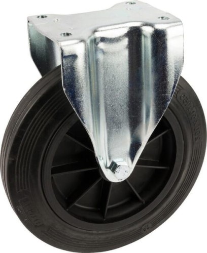 Koła skrętne z czarnymi oponami gumowymi 4688PVR250P63 - Intertraktor