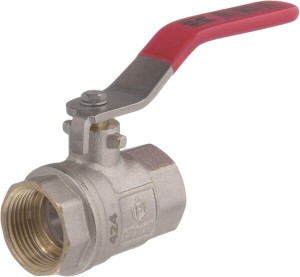 Zawór kulowy BSP 2x gwint wewnętrzny 3/4" + uchwyt stalowy KS34FKR