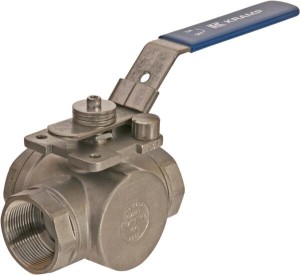 Zawór kulowy 3-drożny L 1 1/2" ze stali nierdzewnej BV3L112FSS