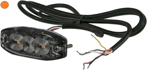 Lampa ostrzegawcza, bursztynowa, 3 LED LA20073 - Intertraktor