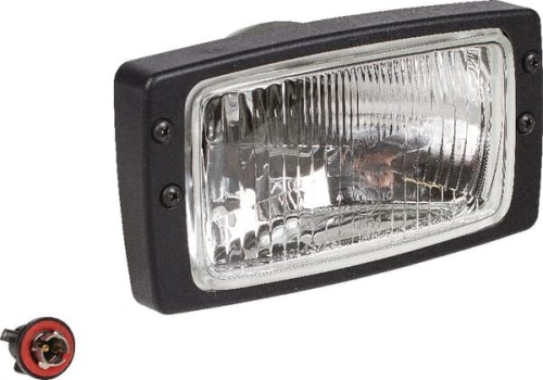 Reflektor halogenowy, prostokątny, 12/24V przezroczysty przykręcany Hella 1AB006213027 - Intertraktor