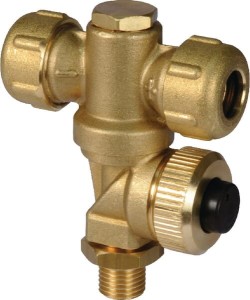 Uchwyt dyszy 2-drożny, mosiądz 1/4M 0058420900