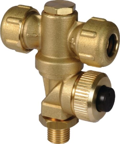 Uchwyt dyszy 2-drożny, mosiądz 1/4M 0058420900 - Intertraktor