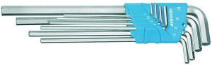 Zestaw kluczy imbusowych extra długich Gedore, 5/64" - 5/16" 10 ele. SLH42EL88A