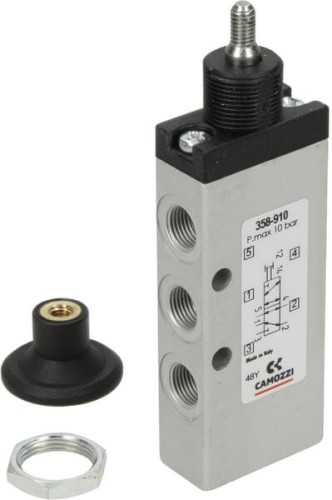 Zawór 5/2-drożny, z suwakiem tłokowym 358910 - Intertraktor
