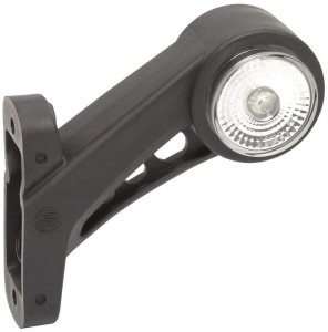 Lampa obrysowa LED, lewa, okrągła, 12/24V pomrańczowa/czerwona/biała, przykręcana Waś 1400300581