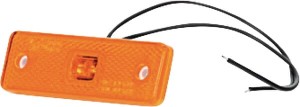 Lampa obrysowa LED, prostokątna, 12/24V z przewodem i uchwytem Kramp LA30133