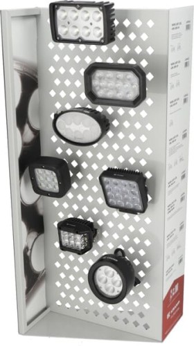 Stojak ekspozycyjny lamp LED uniwersalne lampy robocze KITLEDKRW1 - Intertraktor