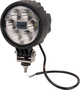 Lampa robocza LED, okrągła, 29W 2500 lm 10/30V światło skupione 6 LED Kramp LA10014