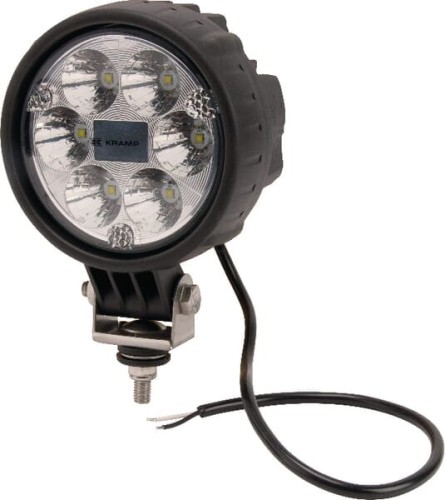 Lampa robocza LED, okrągła, 29W 2500 lm 10/30V światło skupione 6 LED Kramp LA10014 - Intertraktor