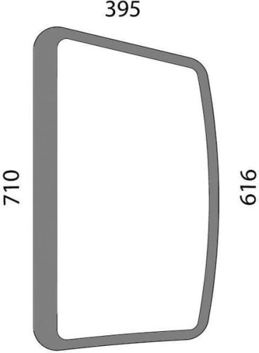 Szyba boczna 00148851010N - Intertraktor