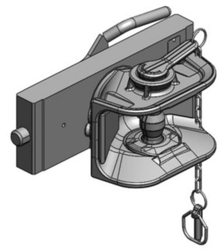 Zaczep typu W333 S38 Orlandi CHS (Ø 38 mm) 03334506A02 - Intertraktor