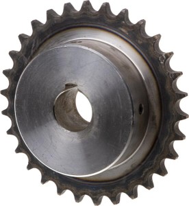 Koło łańcuchowe pojedyncze 30 zębów 1/2" łańcuch 08 B-1 otwór 25 mm Kramp SE123025