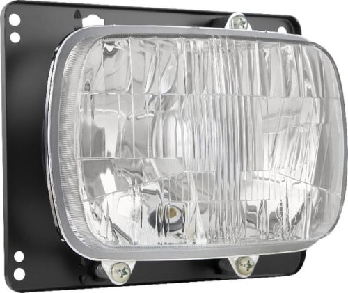 Reflektor przedni halogenowy, owalny 12/24V H4 192x133 mm Kramp LA80173 - Intertraktor