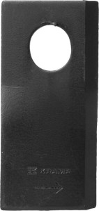 Nożyk kosiarki rotacyjnej prawy 105x4 mm owalny otwór 23.0x20.5 mm pasuje do Taarup 5385KT5514100001