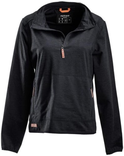 Bluza polarowa z zamkiem 1/2, damska, antracytowa, roz. M KW5011101811050 - Intertraktor