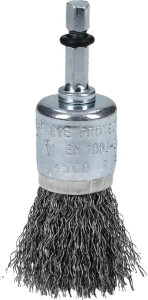 Szczotka stalowa trzpieniowa, 25 mm 6-kt. 1/4" 751324