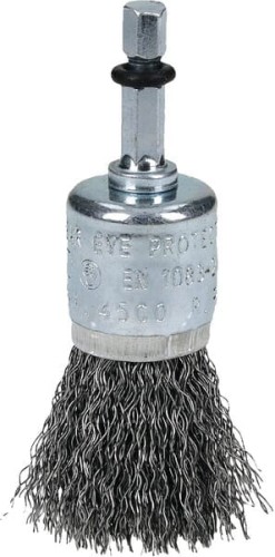 Szczotka stalowa trzpieniowa, 25 mm 6-kt. 1/4" 751324 - Intertraktor