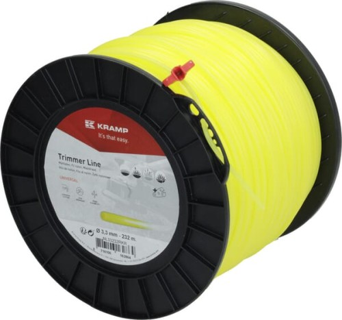 Żyłka tnąca Ø 3.3mm 232m okrąła żółta Kramp NL33232RKR - Intertraktor
