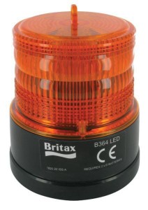 Lampa błyskowa LED, pomarańczowa, na magnes  Ø 108 mm x 126 mm na baterie, 20 LED Britax B36400BAT