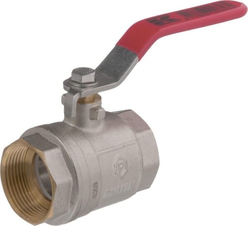 Zawór kulowy BSP gwint wewnętrzny/wewnętrzny 1-1/4" + uchwyt stalowy KS114FKR - Intertraktor