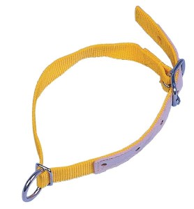 Obroża dla owiec i kóz z kółkiem, 60 cm, żółta VV2710