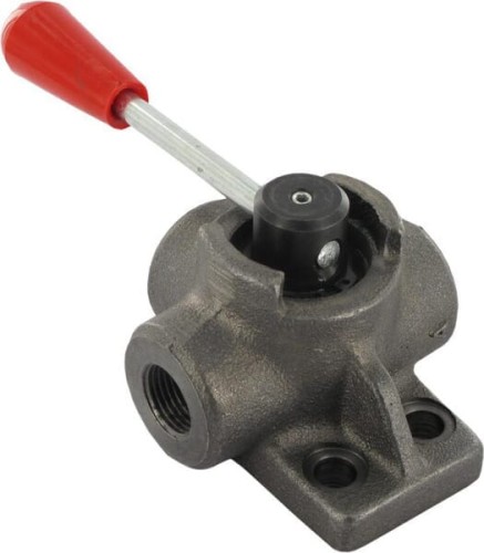 Rozdzielacz obrotowy 3-drożny, typ B 1/2 BSP DH103B - Intertraktor