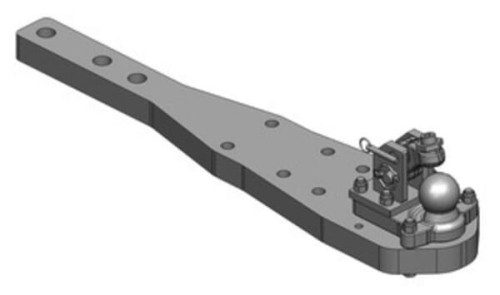 Płyta nośna zaczepu K80® Challenger MT735, MT745, MT755, MT765 009645720A02 - Intertraktor