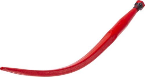 Ząb ładowacza, wygięty zamykający, profil kwadratowy 36x800 mm końcówka szpiczasta z nakrętką M22x1.5 czerwony gopart FT43GP - Intertraktor