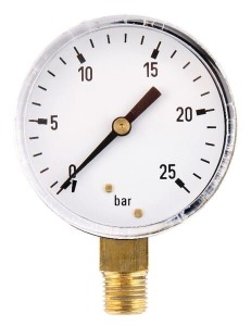 Manometr ø63 mm, 0-25 bar przyłącze dolne 1/4" MA6325L04ST