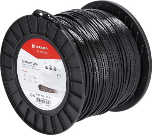 Żyłka tnąca Ø 3mm 195m kwadratowa Nylsaw czarna Kramp NL30195NKR - Intertraktor