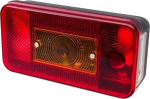 Lampa tylna zespolona, prostokątna, 12/24V pomarańczowa/czerwona, przykręcana Promot 1400680900