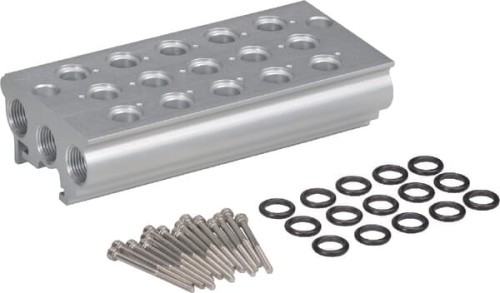 Blok rozdzielający 1/8" 4-porty PVBP184 - Intertraktor