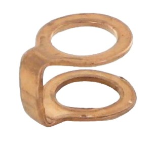 Podkładka miedziana podwójna, 8x12x0.8 mm CU081208P025