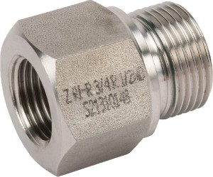 Złącze redukcyjne gwint zew./wew. 3/4"x1/2" BSP z uszczelką ze stali V4A REDR3412WDRVS