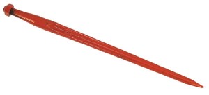 Ząb ładowacza, prosty, profil podwójne T 42x810 mm końcówka szpiczasta z nakrętką M28x1.5 czarny Battista Porteri FT16