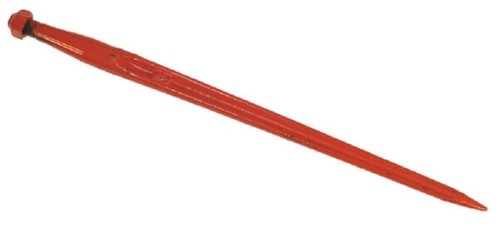 Ząb ładowacza, prosty, profil podwójne T 42x810 mm końcówka szpiczasta z nakrętką M28x1.5 czarny Battista Porteri FT16 - Intertraktor