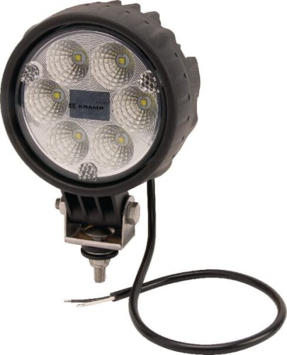 Lampa robocza LED, okrągła, 29W 2500 lm 10/30V światło rozproszone 6 LED Kramp LA10013 - Intertraktor
