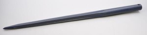 Ząb ładowacza, prosty, profil gwiazda 50x1000 mm końcówka szpiczasta z otworem Ø 17 na kołek sprężysty czarny FST FT488171