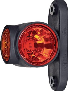Lampa obrysowa przednio-tylna i pozycyjna boczna LED, 12/24V z przewodem 5m LA300145M