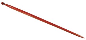 Ząb ładowacza, prosty, profil kwadratowy 36x1100 mm końcówka szpiczasta z nakrętką M20x1.5 czerwony Kverneland KK221152