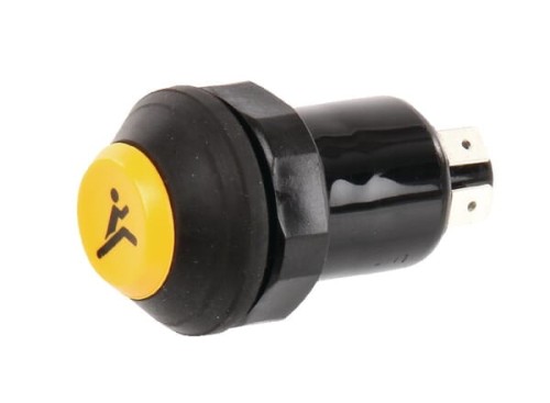 Przełącznik przyciskowy, Quick, okrągły, żółty 11245210PN - Intertraktor