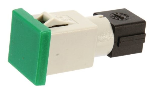 Kontrolka kwadratowa, 12/24V zielona przykręcana 22.5x22.5 mm Cobo 09451000 - Intertraktor