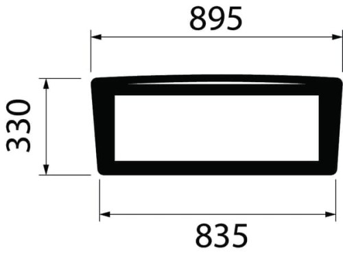 Szyba tylna, dolna 00121439010N - Intertraktor